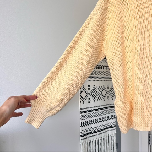 LOFT Knit Butter Yellow Sweater - Picture 2 of 7